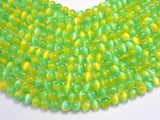 Selenite - Green & Yellow, 8mm (8.5mm)-BeadBasic