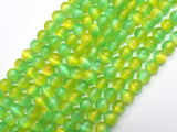 Selenite - Green & Yellow, 6mm (6.5mm)-BeadBasic