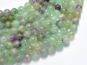 Fluorite, Rainbow Fluorite, 8mm (8.5mm), Round-BeadBasic