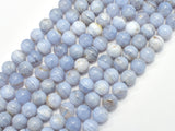 Blue Chalcedony, Blue Lace Agate, 8mm Round-BeadBasic