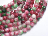 Jade - Red & Green, 8mm Round-BeadBasic