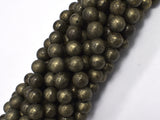 Pyrite 8mm Round Beads-BeadBasic