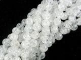 Crackle Clear Quartz Beads, 10mm Round Beads