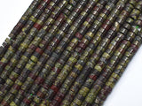 Dragon Blood Jasper, 2x4mm Heishi Disc-BeadBasic