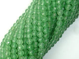 Green Aventurine 4mm (4.8mm) Faceted Round Beads-BeadBasic