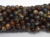 Pietersite Beads, 7.8mm Round Beads-BeadBasic