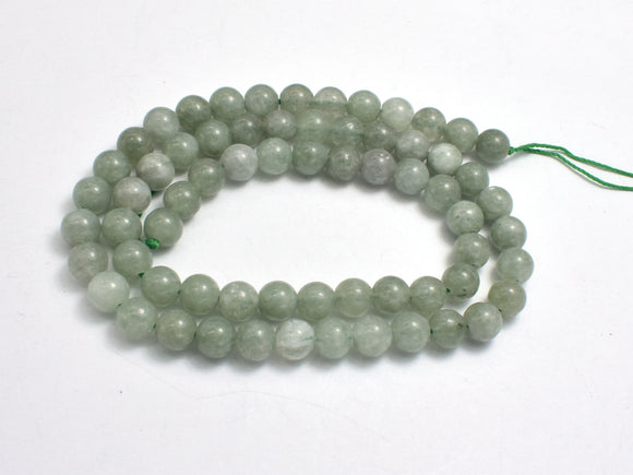 Malaysia Jade Beads- Burma Jade Color, 6mm Round Beads-BeadBasic