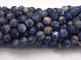 Matte Sodalite Beads, 8mm, Round Beads