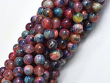 Agate - Multi Color, 8mm Round-BeadBasic