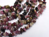 Watermelon Tourmaline, 4mm - 9mm Chips Beads, 33 Inch-BeadBasic