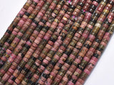 Rhodonite, Approx. 2x4mm, Heishi Disc-BeadBasic
