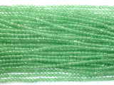 Green Aventurine 4mm (4.8mm) Faceted Round Beads-BeadBasic