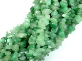 Green Aventurine, 4-9 mm Chips Beads, Long Strand-BeadBasic