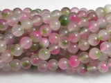 Jade - Pink & Green, 8mm Round-BeadBasic