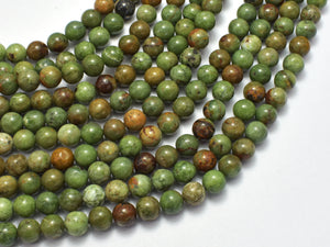Green Opal Beads, 6mm Round Beads-BeadBasic