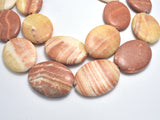 Red Malachite, 30x40mm Oval Beads