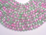 Selenite - Green & Purple, 8mm (8.5mm)-BeadBasic