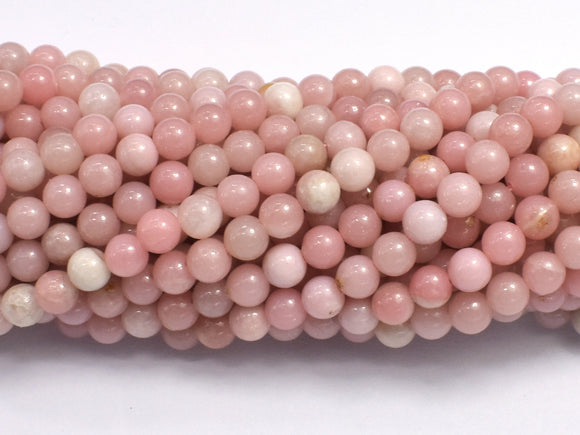 Pink Opal, 4mm (4.8mm) Round-BeadBasic