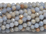 Angelite, 4mm (3.8mm) Micro Faceted Round-BeadBasic