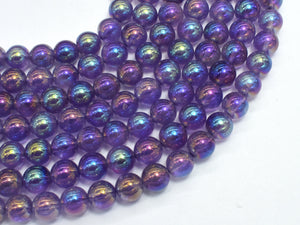 Mystic Coated Amethyst 8mm Round-BeadBasic