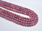 Ruby Beads, 5mm (5.3mm) Faceted Round-BeadBasic