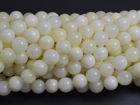 Jade - Creamy White, 8mm Round