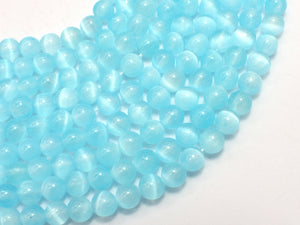 Selenite - Blue, 6mm (6.5mm) Round-BeadBasic