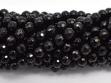 Black Onyx Beads, Faceted Round, 6mm-BeadBasic