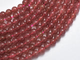 Strawberry Quartz Beads, Lepidocrocite, 6mm Round Beads-BeadBasic