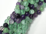 Fluorite Beads, Rainbow Fluorite, 10mm (9.8mm) Round