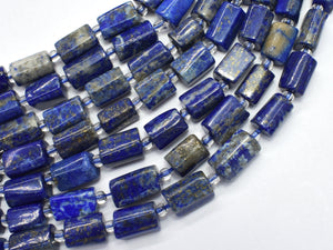 Natural Lapis Lazuli 6x10mm Faceted Tube