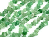 Green Aventurine, 4-9 mm Chips Beads, Long Strand-BeadBasic