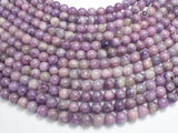 Lepidolite Beads, Round, 8mm-BeadBasic