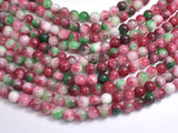 Jade - Red & Green, 8mm Round-BeadBasic