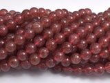 Strawberry Quartz Beads, Lepidocrocite, 6mm Round Beads-BeadBasic