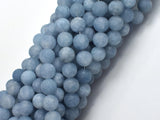 Matte Jade - Aquamarine Color, 8mm Round-BeadBasic