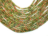 Unakite, 6mm (6.8mm) Round Beads