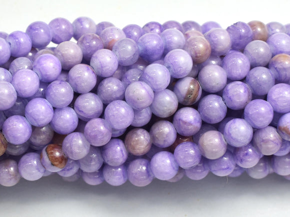 Jade - Purple, 4mm Round-BeadBasic