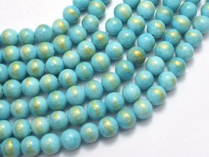 Mashan Jade - Blue, 8mm (8.5mm) Round-BeadBasic