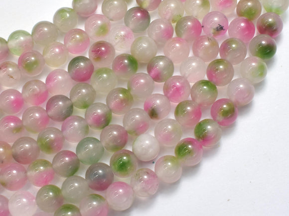 Jade - Pink & Green, 8mm Round-BeadBasic