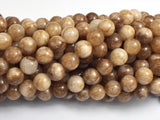 Jade - Light Brown, 8mm Round-BeadBasic