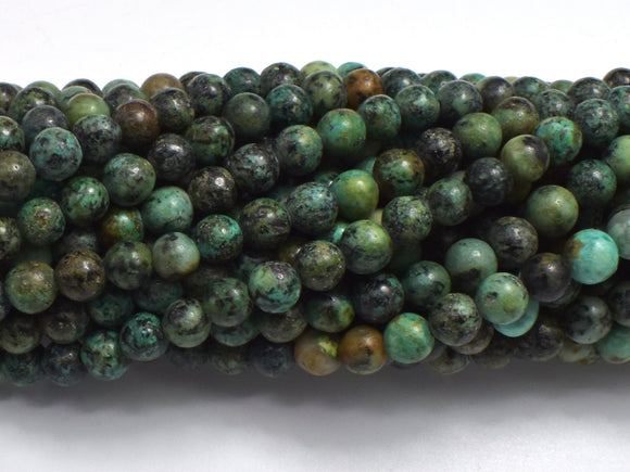 African Turquoise Beads, Round, 4mm (4.6mm)-BeadBasic