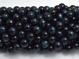 Blue Tiger Eye, 8mm (8.5mm) Round Beads-BeadBasic
