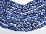 Blue Kyanite Approx. 9x11mm Irregular Oval Beads-BeadBasic