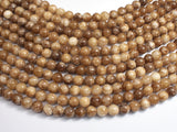 Jade - Light Brown, 8mm Round-BeadBasic