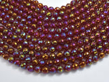 Mystic Coated Carnelian, 8mm Faceted Round-BeadBasic