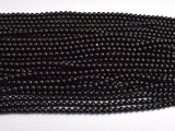 Jet Gemstone, 4mm (4.7mm) Round