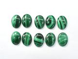 Genuine Malachite Cabochon, 15x20mm Oval, 1piece-BeadBasic