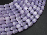 Selenite, Gypsum, Purple, 6x9mm Tube-BeadBasic