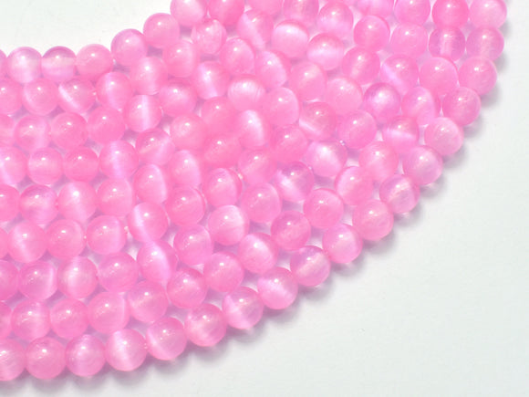 Selenite - Pink, 6mm (6.5mm) Round-BeadBasic